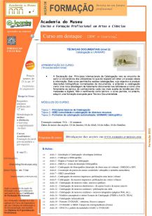 Cartaz de divulgação | Formação e-Learning | Técnicas Documentais nível 2 - Catalogação e UNIMARC